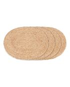 Set de table en jute tressé Bombay naturel - 45x35 cm