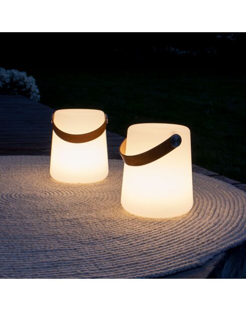 Lampe LED Bristol blanc - 17x17x21 cm