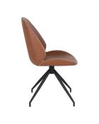 Silla de comedor giratoria Monte Carlo marrón - 60x50x88 cm