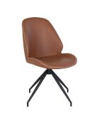 Silla de comedor giratoria Monte Carlo marrón - 60x50x88 cm