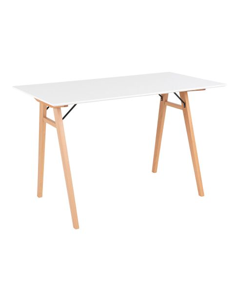 Vojens weißer Schreibtisch - 60x120x75 cm