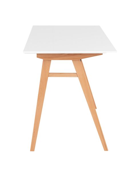 Vojens weißer Schreibtisch - 60x120x75 cm