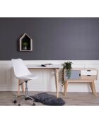 Vojens weißer Schreibtisch - 60x120x75 cm