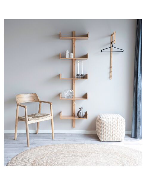 Tapis en jute tressé Bombay naturel - 200x140x1 cm