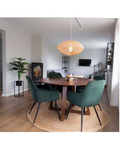 Tapis en jute tressé Bombay naturel - D.180 cm