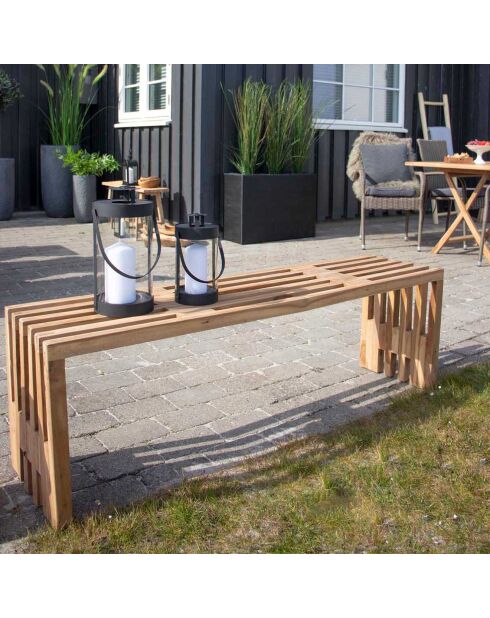 2 schwarze Bondi-Laternen aus Stahl und Glas