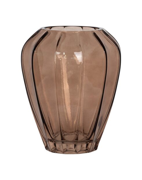 Vaso in vetro marrone - 22x22x29 cm