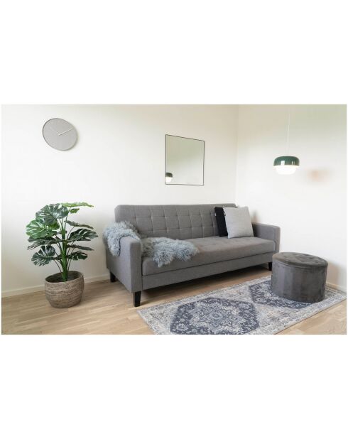 Tapis de couloir Havana bleu - 200x80x1 cm