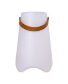 Bristol weißer LED-Weinkühler - 25x25x37,5 cm