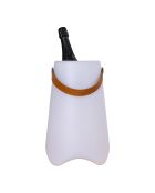 Bristol weißer LED-Weinkühler - 25x25x37,5 cm