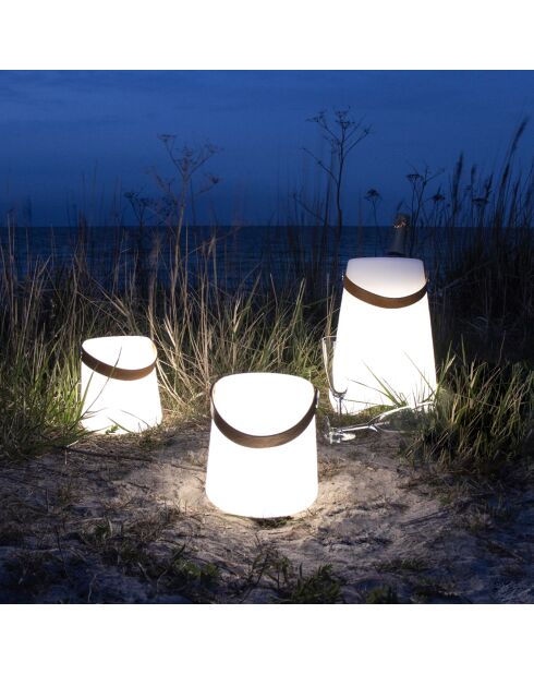 Bristol witte LED-wijnkoeler - 25x25x37,5 cm