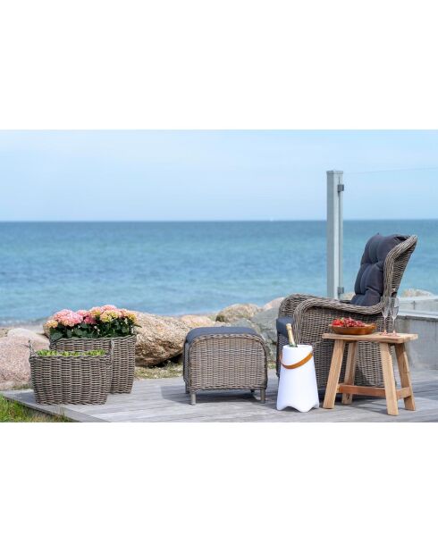 Bristol witte LED-wijnkoeler - 25x25x37,5 cm