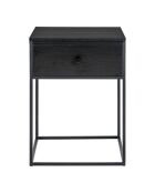 Mesa auxiliar Vita negra - 40x40x55 cm