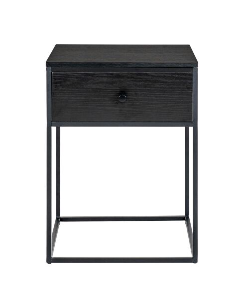 Mesa auxiliar Vita negra - 40x40x55 cm