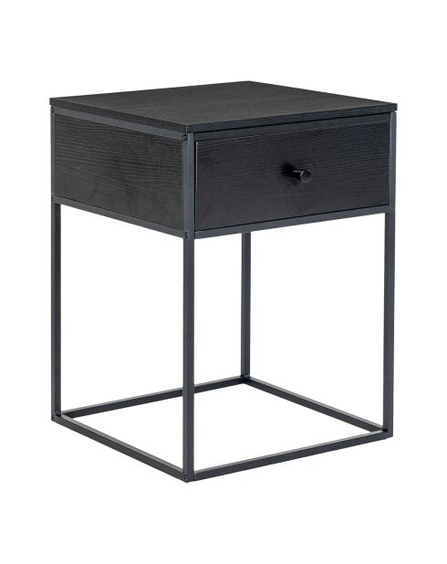 Mesa auxiliar Vita negra - 40x40x55 cm