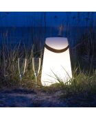 Bristol weißer LED-Weinkühler - 25x25x37,5 cm