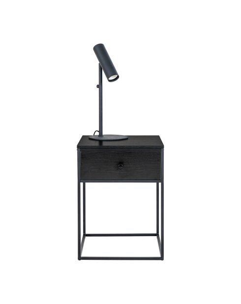 Mesa auxiliar Vita negra - 40x40x55 cm