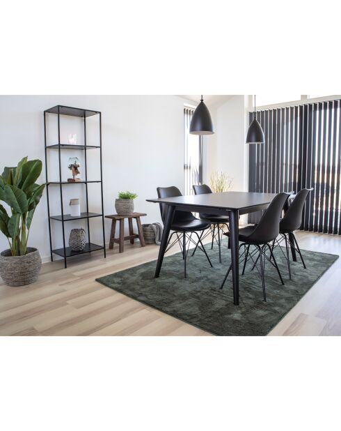 Silla de comedor Oslo negra - 55x48x86 cm