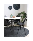 Silla de comedor Oslo negra - 55x48x86 cm