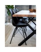 Silla de comedor Oslo negra - 55x48x86 cm