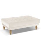 Banc Velours Juno beige - 126x75x42 cm