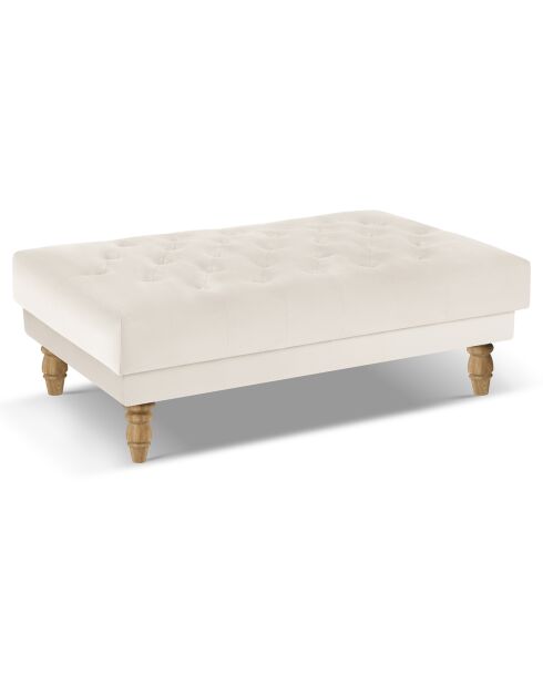 Banc Velours Juno beige - 126x75x42 cm