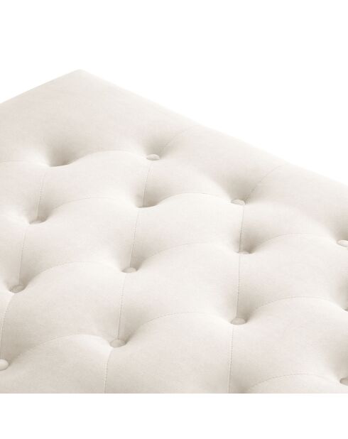 Banc Velours Juno beige - 126x75x42 cm