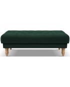 Banc Velours Juno vert foncé - 126x75x42 cm