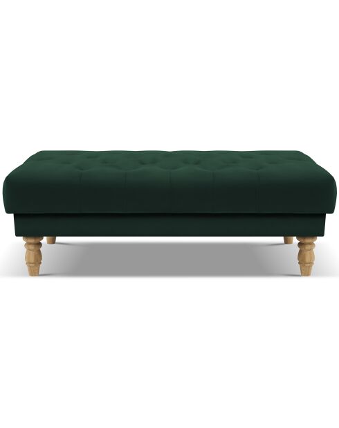 Banc Velours Juno vert foncé - 126x75x42 cm