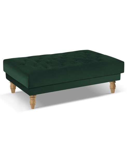 Banc Velours Juno vert foncé - 126x75x42 cm