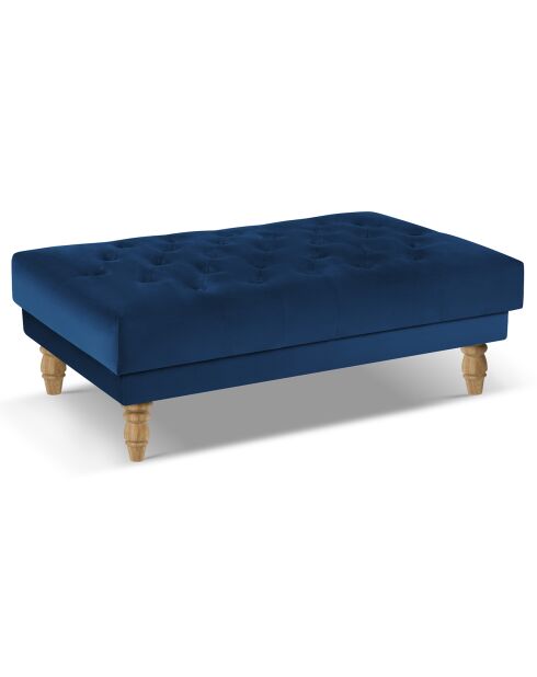 Banc Velours Juno bleu roi - 126x75x42 cm