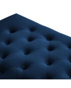Banc Velours Juno bleu roi - 126x75x42 cm
