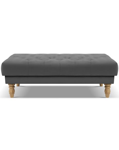 Banc Velours Juno gris foncé - 126x75x42 cm