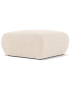 Pouf Bouclé Lola beige - 75x75x36 cm