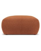 Pouf Bouclé Lola marron - 75x75x36 cm