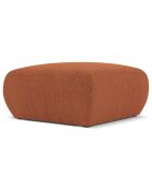 Pouf Bouclé Lola marron - 75x75x36 cm