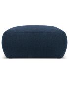 Pouf Bouclé Lola bleu foncé - 75x75x36 cm