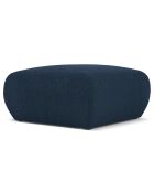 Pouf Bouclé Lola bleu foncé - 75x75x36 cm