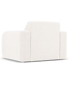 Fauteuil Bouclé Lola blanc - 105x95x72 cm