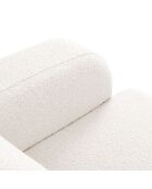 Fauteuil Bouclé Lola blanc - 105x95x72 cm