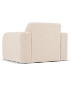 Fauteuil Bouclé Lola beige - 105x95x72 cm