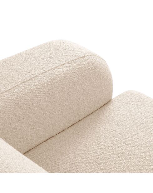 Fauteuil Bouclé Lola beige - 105x95x72 cm