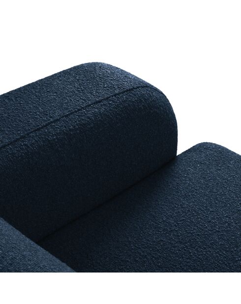 Fauteuil Bouclé Lola bleu foncé - 105x95x72 cm
