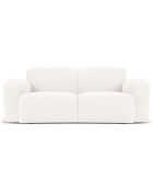 Canapé Bouclé Lola 2 Places blanc - 170x95x72 cm