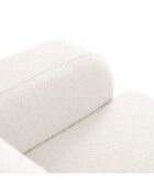 Canapé Bouclé Lola 2 Places blanc - 170x95x72 cm