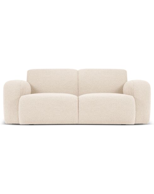 Canapé Bouclé Lola 2 Places beige - 170x95x72 cm