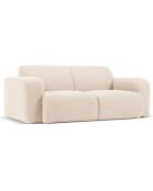 Canapé Bouclé Lola 2 Places beige - 170x95x72 cm