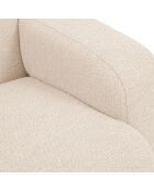 Canapé Bouclé Lola 2 Places beige - 170x95x72 cm