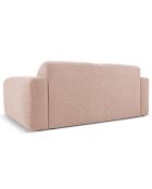 Canapé Bouclé Lola 2 Places rose poudré - 170x95x72 cm