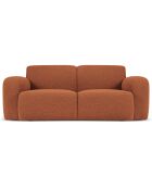Canapé Bouclé Lola 2 Places marron - 170x95x72 cm